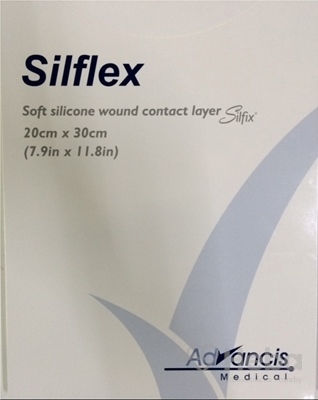 Silflex  krytie na rany nepriľnavé 20x30 cm, 1x10 ks