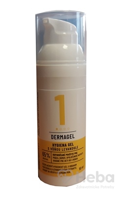 DERMAGEL - Hygiena gel s vôňou levandule  1x50 ml