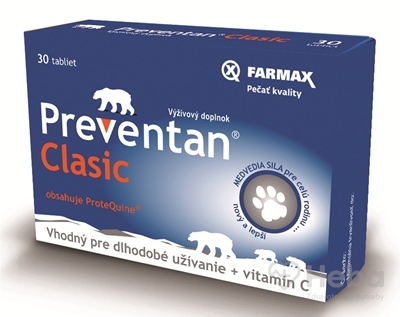 Farmax Preventan Clasic + Vitamín C  30 tabliet