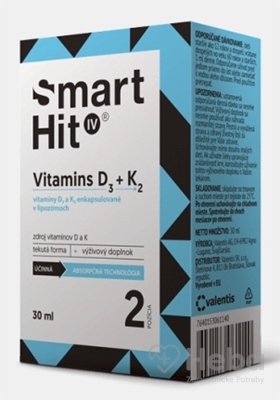 VITAMIN D3+K2 30ML ROZTOK SMARTHIT IV
