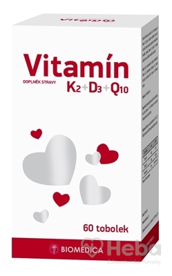 BIOMEDICA Vitamín K2+D3+Q10  cps 1x60 ks