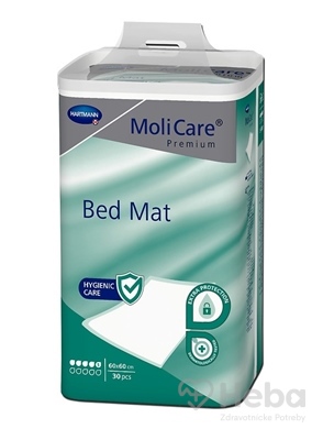 MoliCare Premium Bed Mat 5 kvapiek 60x60 cm  absorpčné podložky (inov.2020) 1x30 ks