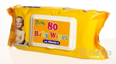 Hygienické Utierky Baby Wipes s Vitamínom e  vlhčené obrúsky 1x80 ks
