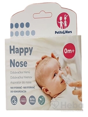 PETITE&MARS Odsávačka nosných hlienov na vysávač Happy Nose 0 m+
