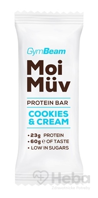 Proteínová tyčinka MoiMüv - GymBeam cookies & krém 60 g