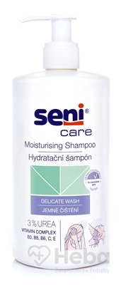 Seni Care Hydratačný šampón  na vlasy, 3% Urea a vitamíny, 1x500 ml