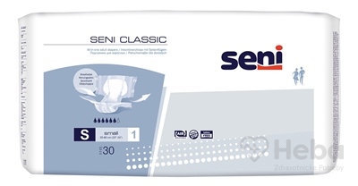 Seni CLASSIC Small S1  plienkové nohavičky, pás 55-80 cm, 1500 ml, 1x30 ks