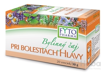 FYTO Bylinný čaj PRI BOLESTIACH HLAVY  20x1,5 g (30 g)