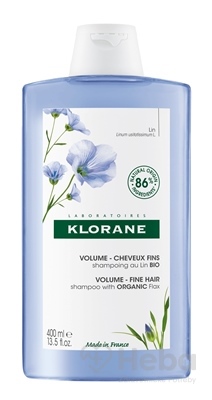 Klorane Shampooing aux Fibres de lin  Šampón s ľanovými vláknami pre jemné vlasy 1x400 ml