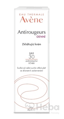 Avene Antirougeurs Creme spf 30  (new 2020) denný upokojujúci krém 1x40 ml
