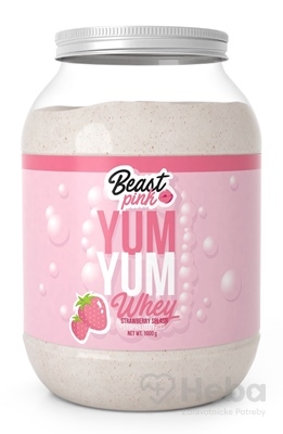 Yum Yum Whey - BeastPink strawberry splash 1000 g