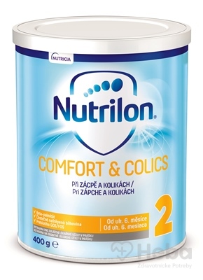 Nutrilon 2 COMFORT & COLICS  špeciálna mliečna výživa v prášku následná (od ukonč. 6. mesiaca) 1x400 g