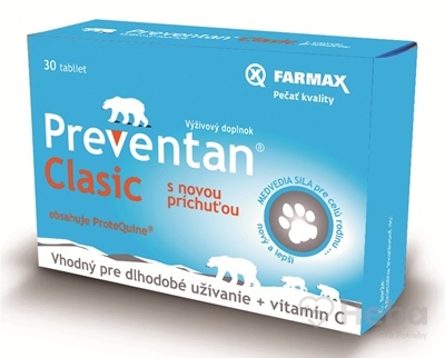 Farmax Preventan Clasic + Vitamín C  30 tabliet