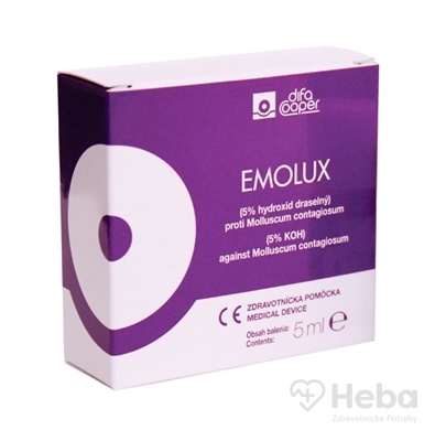 Emolux  roztok (molluscum contagiosum) 1x5 ml