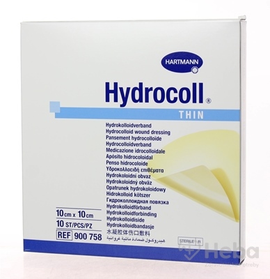 Hydrocoll Thin  kompres hydrokoloidný, tenký (10cm x 10cm) 1x10 ks