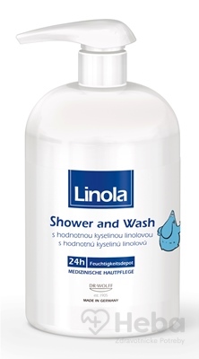 Linola Shower and Wash  emulzný gél 1x500 ml