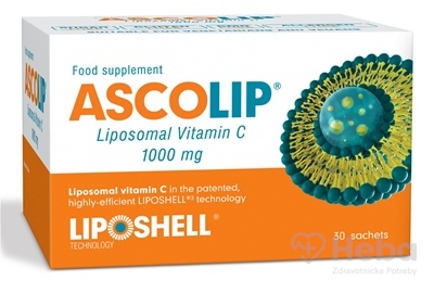 Ascolip Lipozomálny Vitamín C 1000 mg  30 vrecúšok s gélom