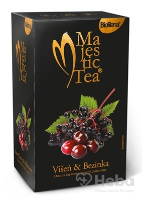 Biogena Majestic Tea Višňa & Baza  ovocný čaj 20x2,5 g (50 g)