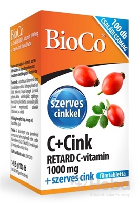 BioCo Vitamín C Retard 1000 mg + Organický Zinok  100 tabliet