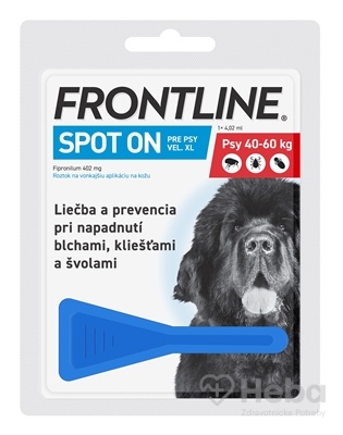 FRONTLINE Spot-On pre psy XL (40-60 kg)  4,02 ml pipeta