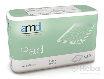amd Pad Extra  podložka pod pacienta, 60x60 cm, nasiakavosť 800 ml, 1x30 ks