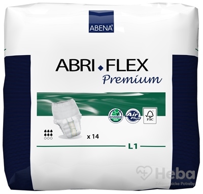 ABENA ABRI FLEX Premium L1  navliekacie plienkové nohavičky, priedušné, boky 100-140 cm, savosť 1400 ml 1x14 ks