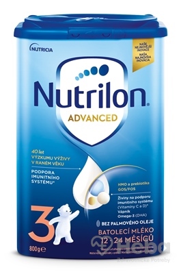 Nutrilon Advanced 3  batoľacia mliečna výživa v prášku (12-24 mesiacov) 1x800 g