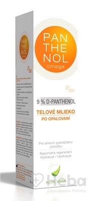 Omega Panthenol 9% mlieko po opaľovaní s aloe vera  250 ml mlieko po opaľovaní