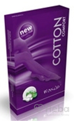 Maxis Comfort Cotton Stehenné Pančuchy  veľkosť 5, (II.KT), normálne, bez špice, s krajkou, bronz, 1x1 pár