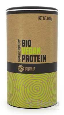 BIO Vegan Proteín - VanaVita banán jahoda 600 g