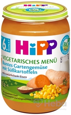 HiPP BIO Zelenina zo záhradky so sladkými zemiakmi 190 g