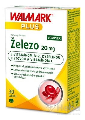 WALMARK Železo Complex 20 mg  30 tabliet