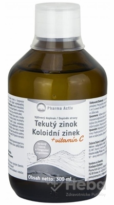 Pharma Activ Tekutý Zinok + Vitamín C  300 ml roztok