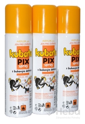Kubatol Pix spray  s bukovým dechtom, pre zvieratá, 1x150 ml