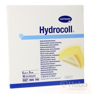 Hydrocoll  kompres hydrokoloidný (5cm x 5cm) 1x10 ks