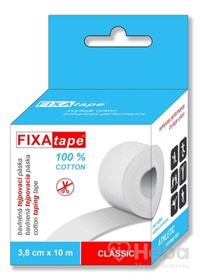 FIXAtape tejpovacia páska CLASSIC  ATHLETIC, bavlnená 3,8cm x 10m, 1x1 ks