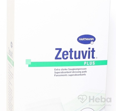 ZETUVIT Plus  kompres nasiakavý sterilný (10x20 cm) 1x10 ks