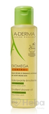 A-derma Exomega Control Huile Lavante Émolliente  zvláčňujúci sprchovací olej 1x500 ml