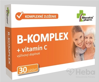 Slovakiapharm B-komplex + vitamín C  30 tabliet