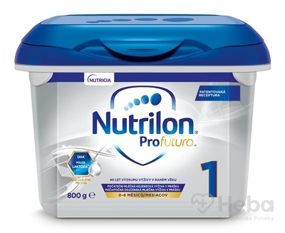 Nutrilon 1 ProFutura Nová  počiatočná dojčenská mliečna výživa v prášku (0-6 mesiacov) (inov.2019) 1x800 g