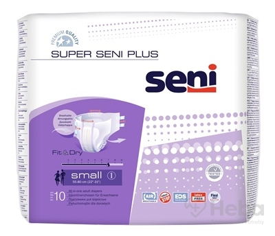 Seni SUPER SENI PLUS small 1  plienkové nohavičky (obvod 55-80 cm) 1x10 ks