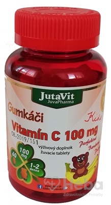 JutaVit Gumkáči Vitamín C 100 mg Kids  60 želé pastiliek