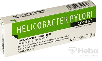 HELICOBACTER PYLORI Ecotest  diagnostický test zo stolice 1x1 ks