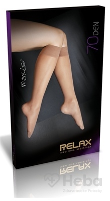 Maxis new Relax 70 den Lýtkové Pančuchy  veľkosť XL, (I.KT), svetlé, 1x1 pár