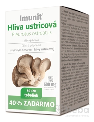 Imunit Hliva ustricová  70 kapsúl (50+20 zadarmo)