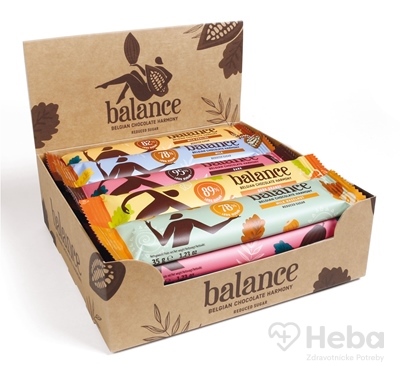 Balance Čokoláda mix Tyčiniek  belgická, so sladidlom zo stévie 20x35 g