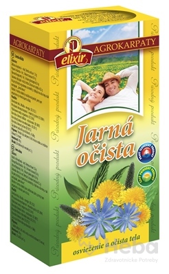 AGROKARPATY Jarná očista  bylinný čaj, čistý prírodný produkt, 20x2 g (40 g)
