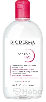 BIODERMA Sensibio H2O (V2)  micelárna voda pre citlivú pleť (inov. 2021) 1x500 ml