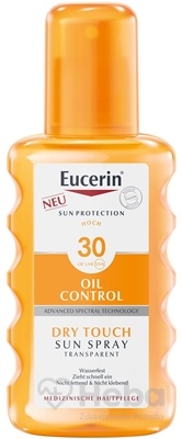 Eucerin Sun Sensitive Protect transparentný sprej na opaľovanie na citlivú pokožku SPF30  200 ml opaľovací sprej