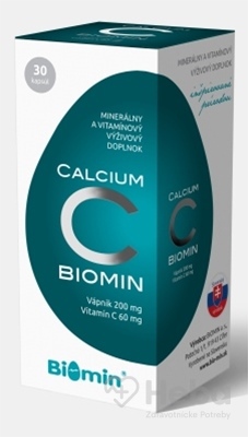 Biomin Calcium s vitamínom C  30 kapsúl